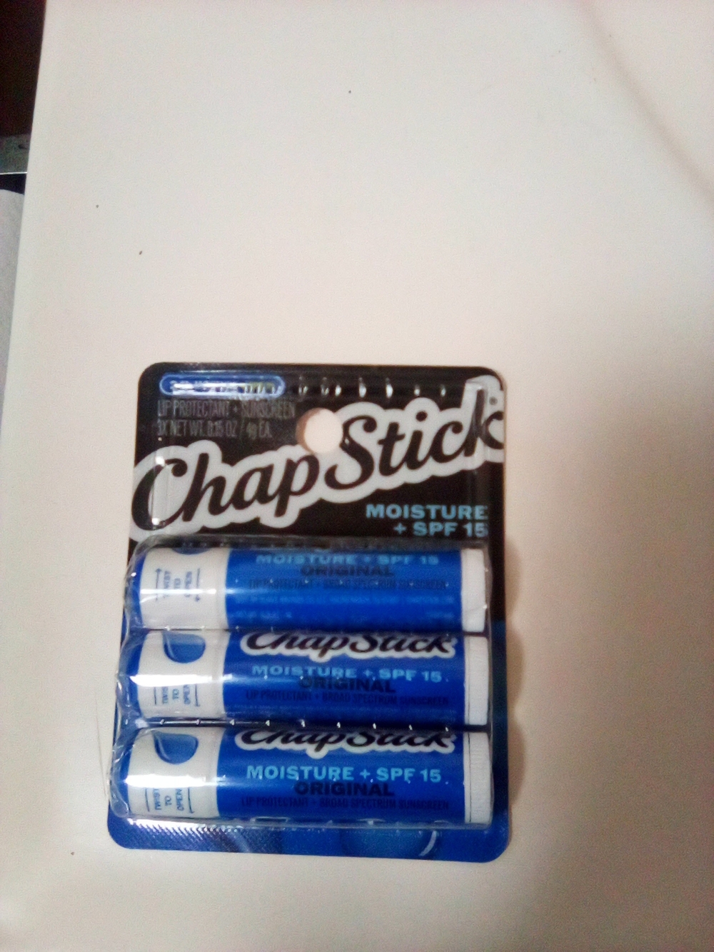 Moisture + SPF 15 Lip Balm 3-Pack - Blue